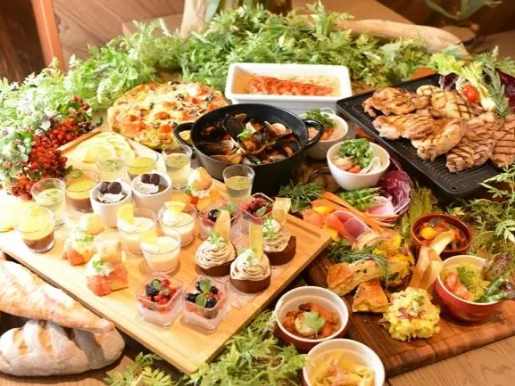 渋谷ガーデンパティオ 竹コース 全9品の宴会料理