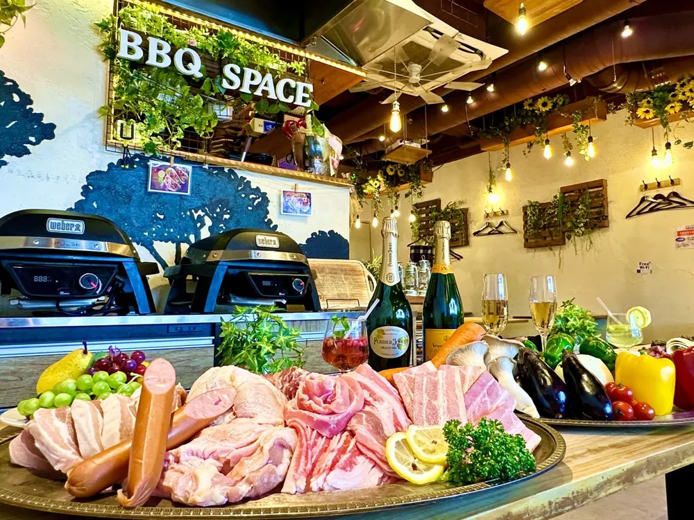 渋谷ガーデンパティオ グランピングBBQ お肉食べ放題コース