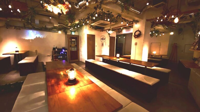 渋谷の貸切でパーティールームをお探しなら「渋谷ガーデンパティオ」がおすすめ！広々とした空間でゆったりと貸切を楽しめます♪貸切でのご利用で音響機器やマイク・プロジェクター・カラオケ・ゲーム機などが「無料」でご利用いただけます！