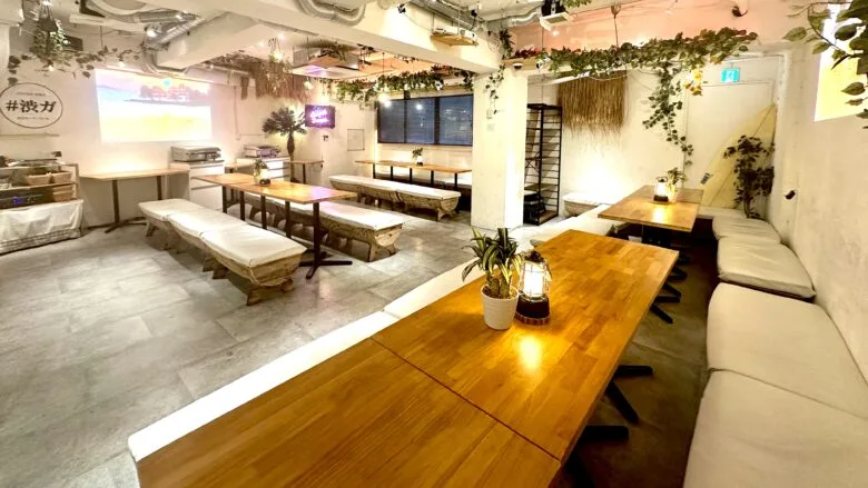 渋谷で貸切新年会するなら渋谷ガーデンパティオがおすすめ！渋谷駅から近いから新年会などの貸切パーティーに最適！50人～最大100人まで対応可能！