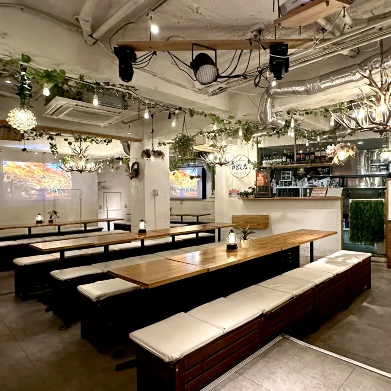 渋谷ガーデンパティオ 貸切フロア夜内観