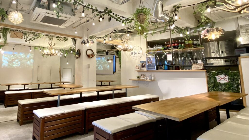 渋谷ガーデンパティオは、貸切に特化したおしゃれ居酒屋です！
20人・３0人・40人など大人数貸切・歓迎会はお任せください！
