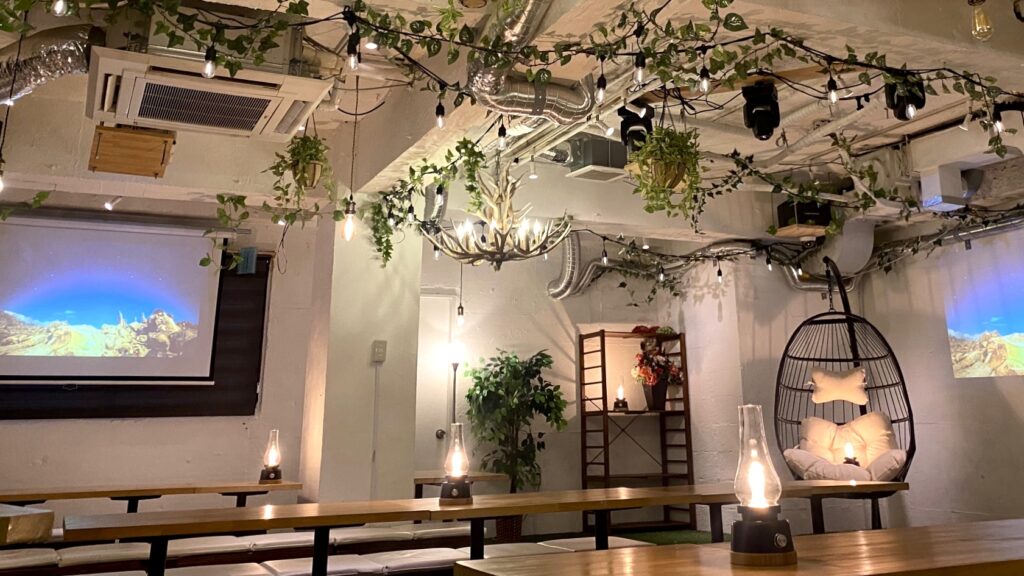 渋谷ガーデンパティオは、貸切に特化したおしゃれ居酒屋です！
20人・３0人・40人・50人など推し会はお任せください！