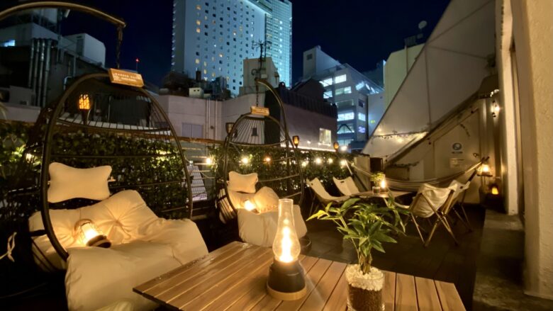 渋谷×貸切DJパーティー「渋谷ガーデンルーム４F」テラス写真